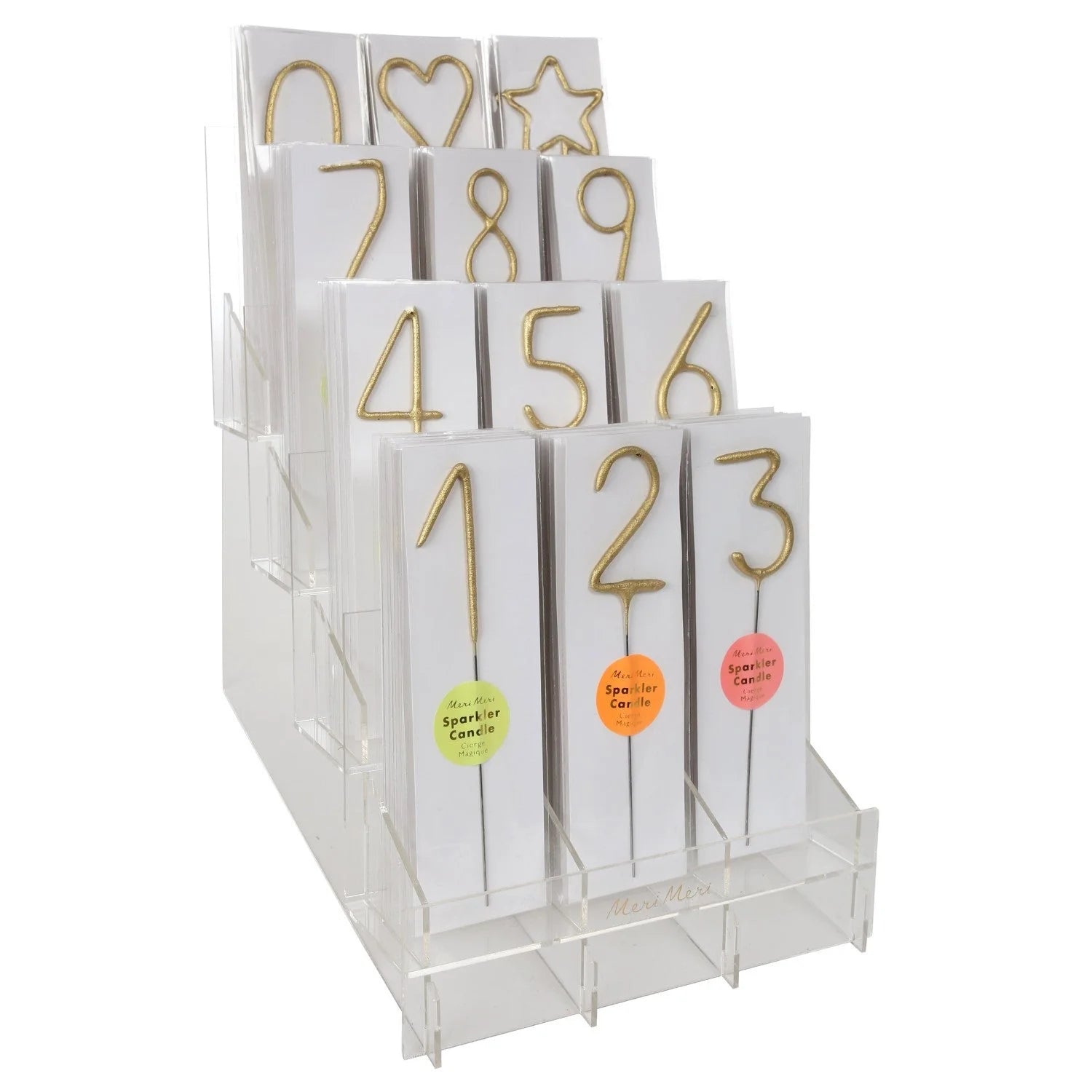 Gold Sparkler Number and Symbol Candles SipHipHooray
