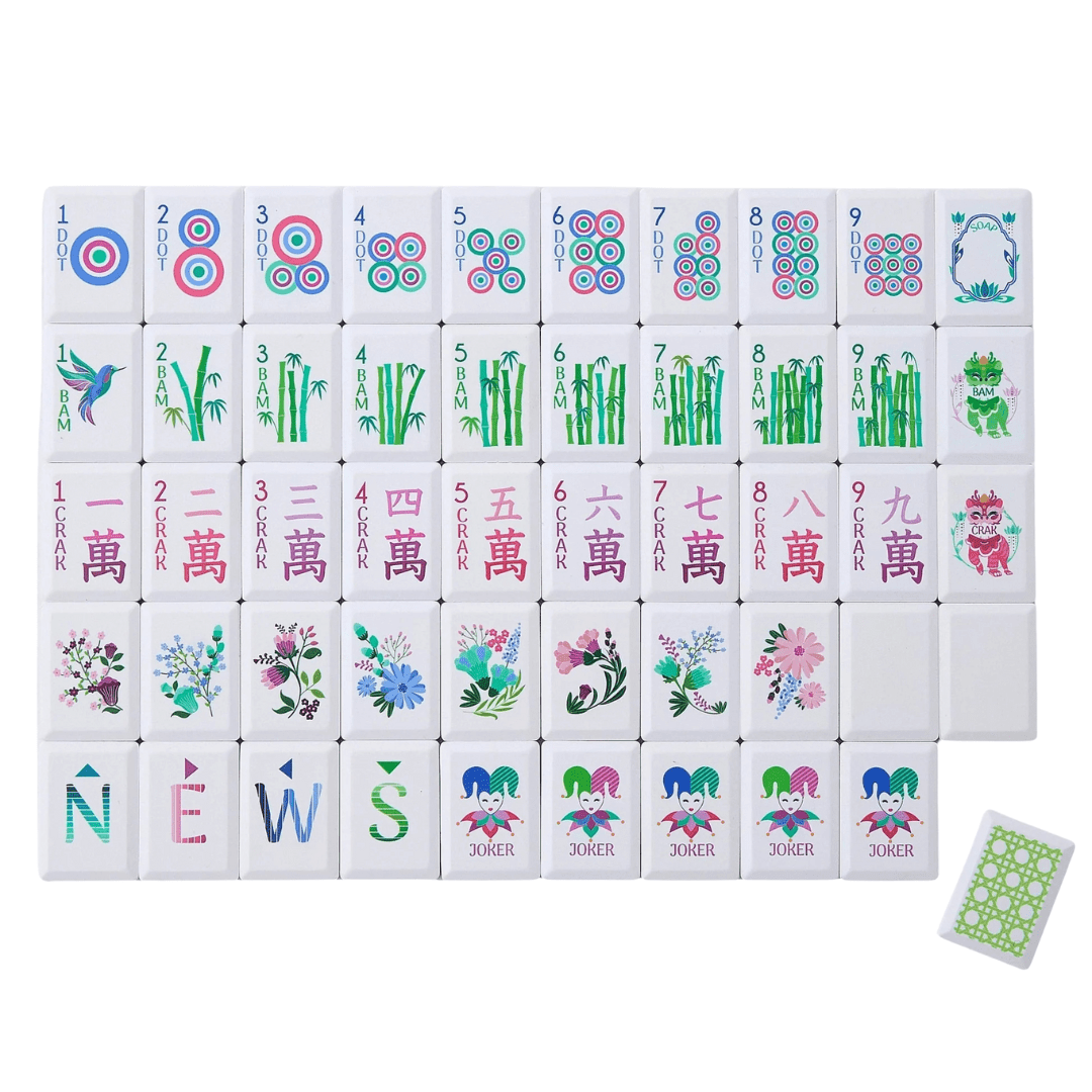Jardin Debutant Tile Set - Oh My Mahjong | Ships In 1 Business Day