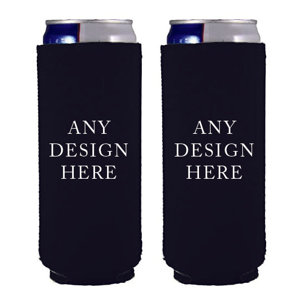 Pink Insulated Slim Can Koozies - Customized with YOUR design!