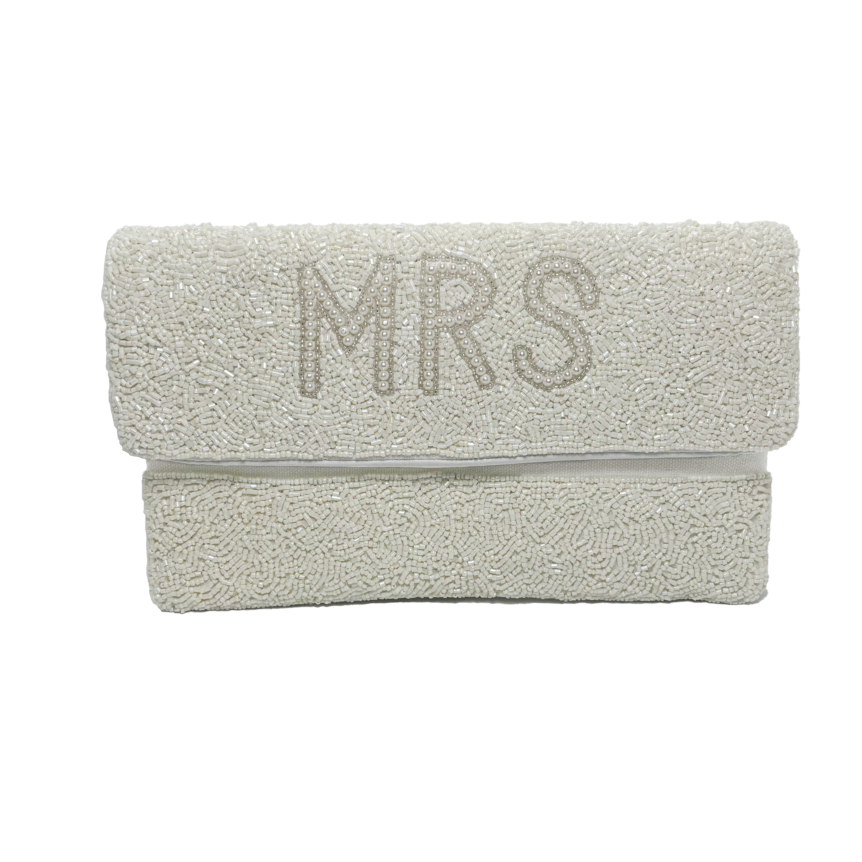 MRS Beaded Pearl Bridal Clutch – SipHipHooray