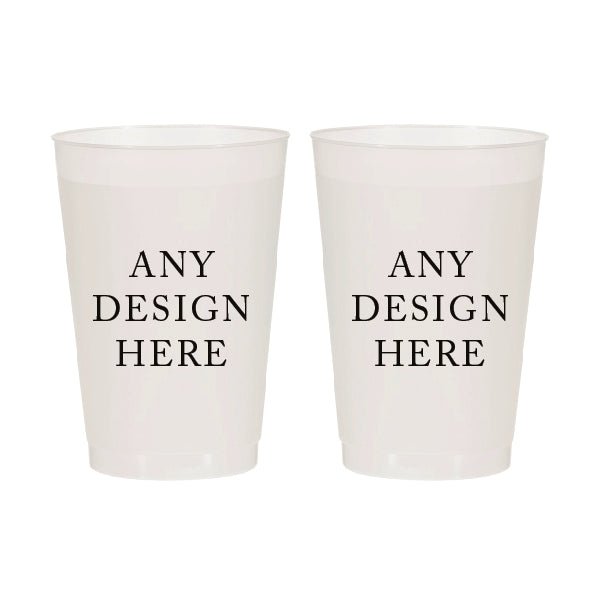 12 oz plastic cups for wedding Custom 14oz Frosted Cups