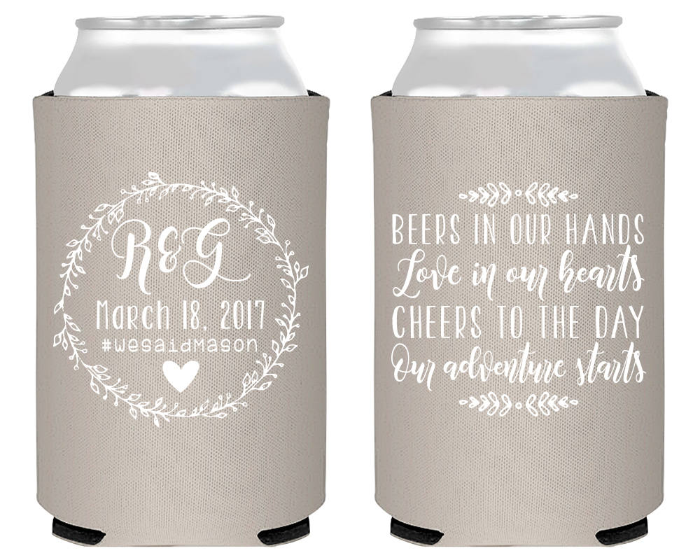 Wedding Favors Cheap Personalized Can Koozies Personalized Wedding