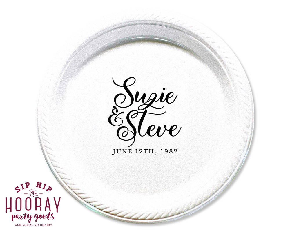 Personalized Any Event Dessert Plates #1860 – SipHipHooray