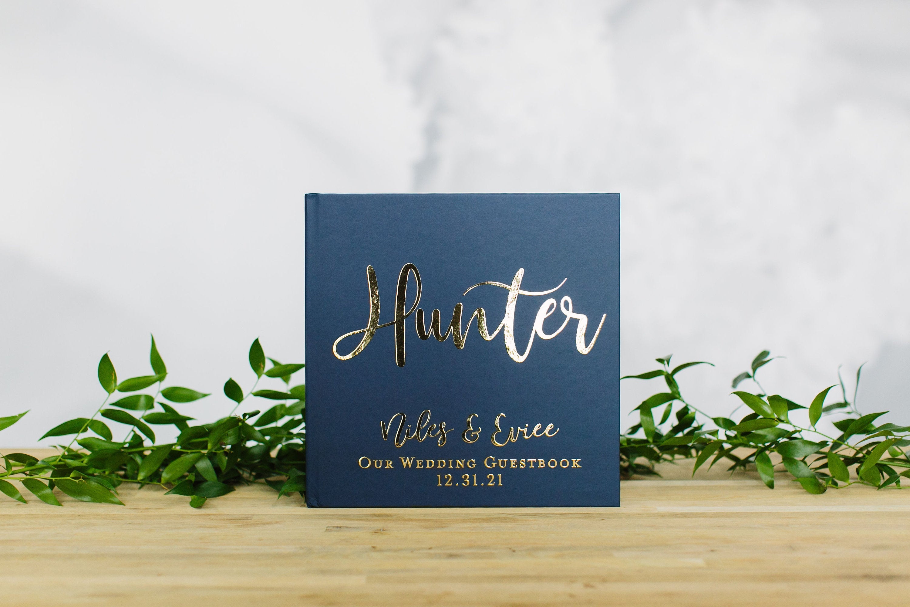 Personalized Hardcover Wedding Guest Book – SipHipHooray