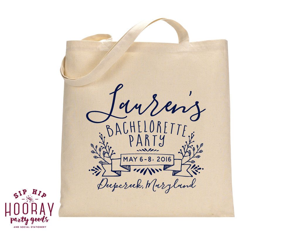 Bachelorette Party Tote Bags 1405 SipHipHooray