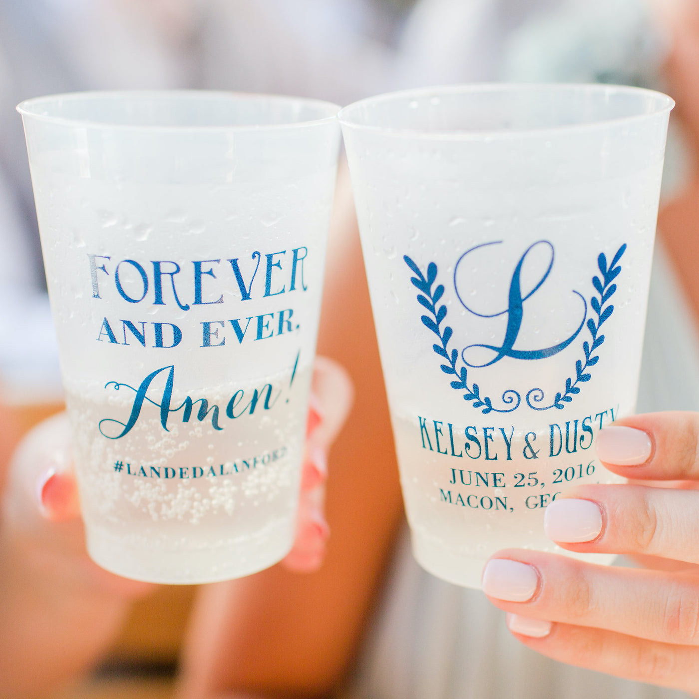 Personalized Wedding Paper Cups (set of 50)