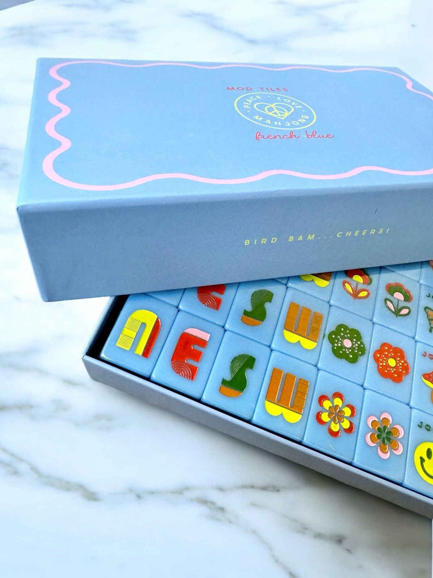 Mod Tiles - French Blue: French Blue | Peace Love Mahjong