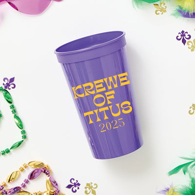 Custom Krewe Stadium Cups