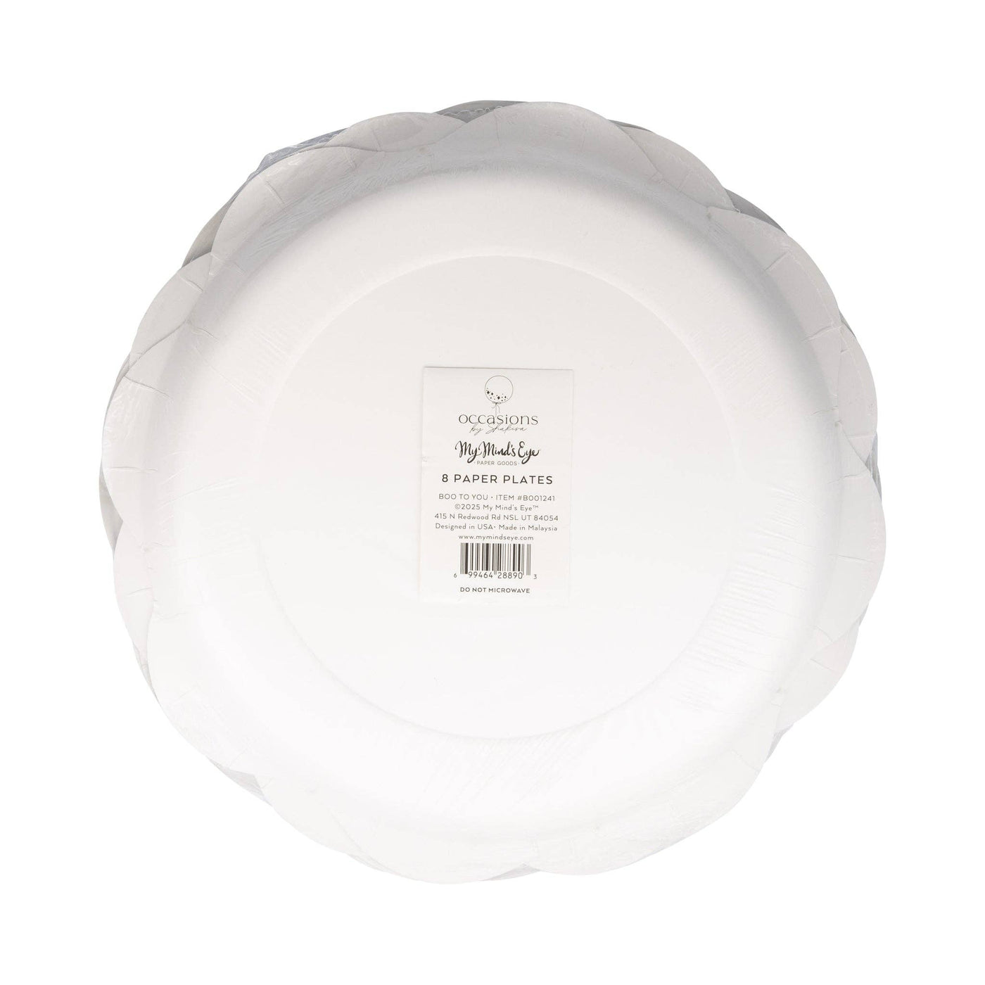 Halloween Occasions Boo Ghost Scatter 10" Paper Plate