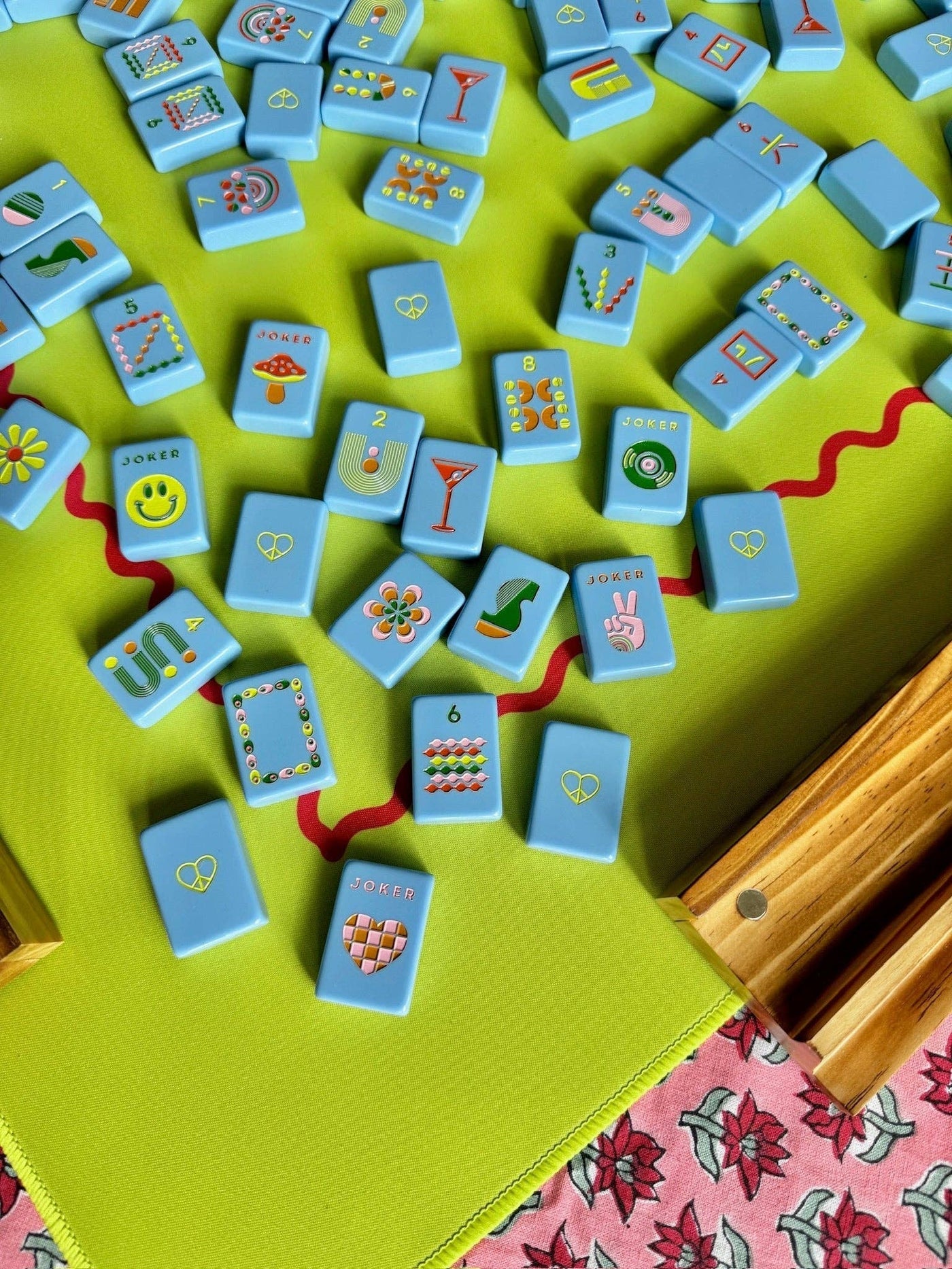 Mod Tiles - French Blue: French Blue | Peace Love Mahjong