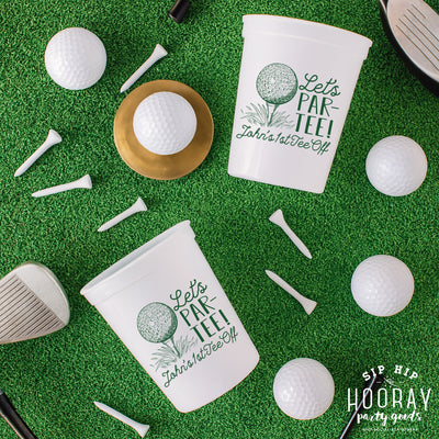 Let's Par Tee Golf Birthday Party Stadium Cups