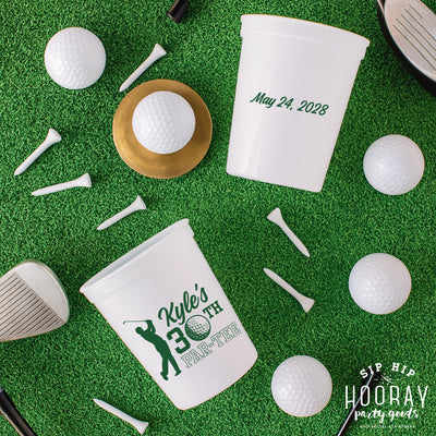 30th Golf Birthday Custom Stadium Cups