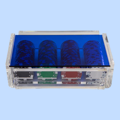 “La Ficha” Luxe Poker Chip Set - Blue