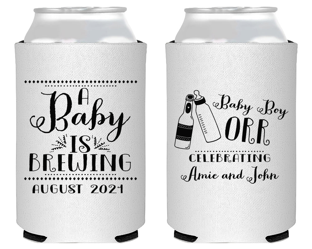 A Baby is Brewing Baby Shower Foam Can Cooler