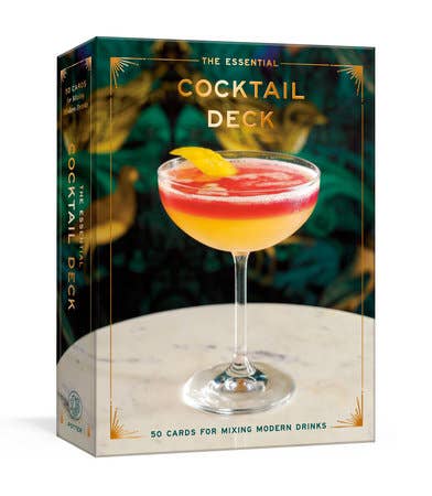 The Essential Cocktail Deck | Laminated Recipe Cards in Storage Box