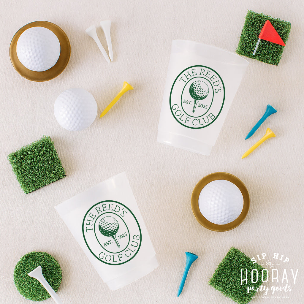 Personalized Golf Club Frosted Cups
