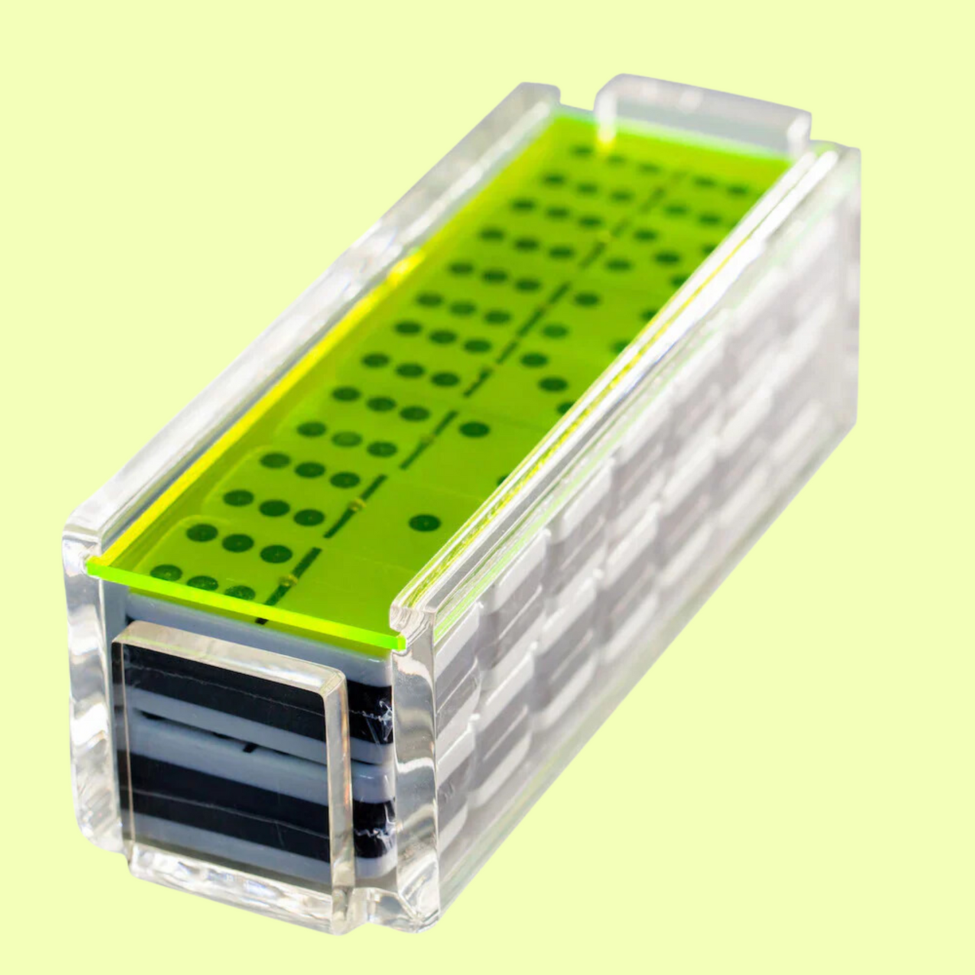 "El Tigre" Domino Set -Neon Green