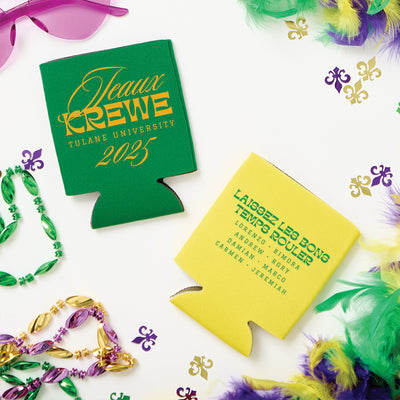 Jeaux Krewe Custom Foam Can Coolers