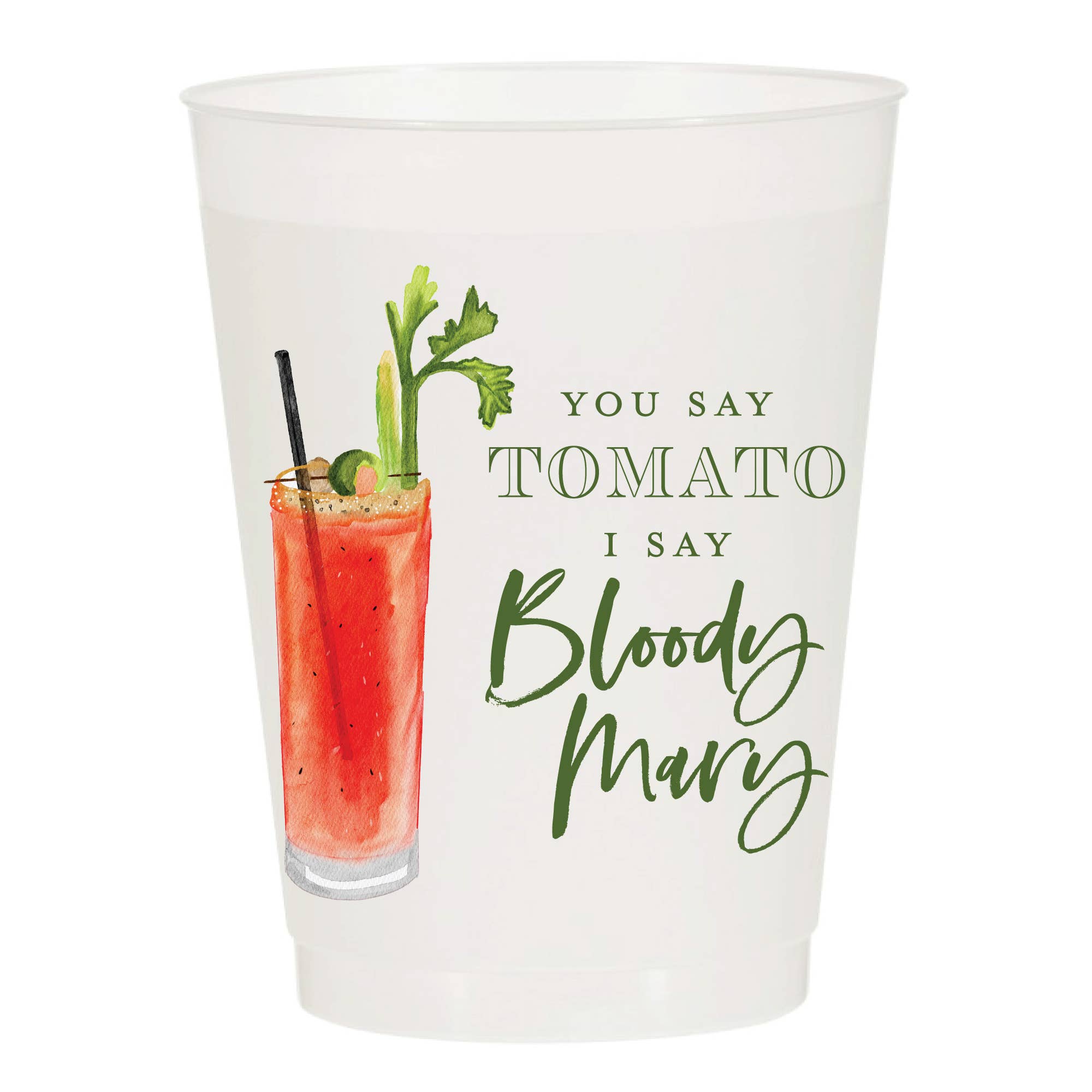 I Say Bloody Mary Frosted Cups SipHipHooray