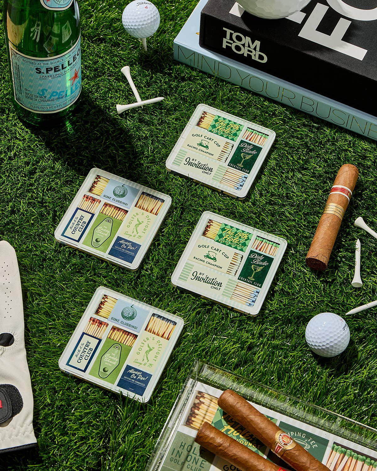 Golf Matchbook Coasters: Individual Coaster | Tart by Taylor