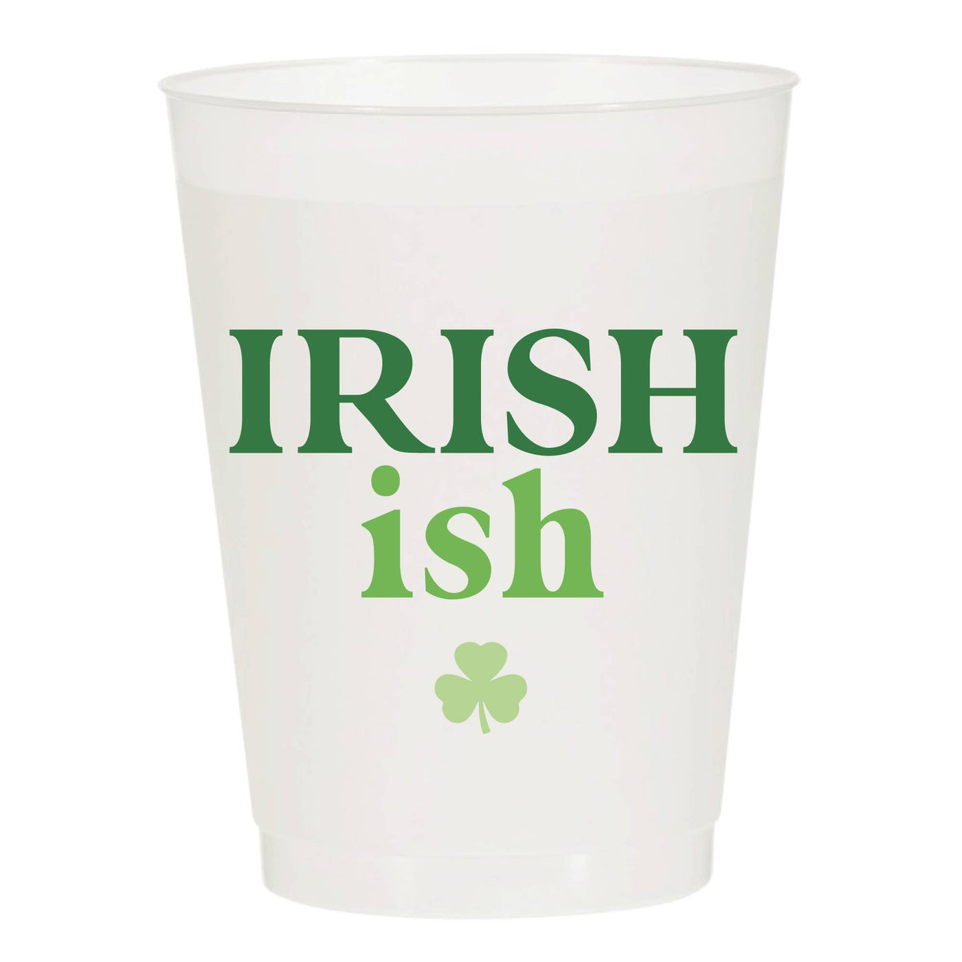 Irish Ish Shamrock Frosted Cups - St Patricks