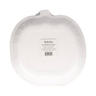 Fall Halloween Falloween Pumpkin Shaped Paper Plate