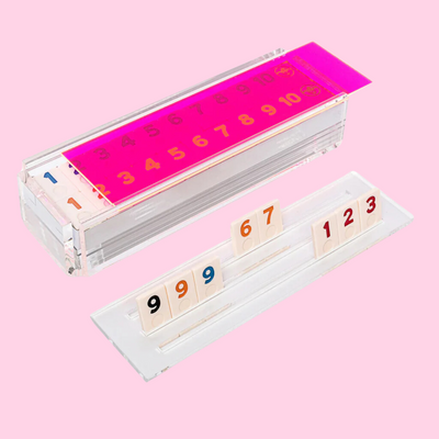 "El Rumi" Rummy Tile Game - Neon Pink