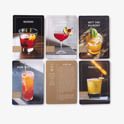 The Essential Cocktail Deck | Laminated Recipe Cards in Storage Box