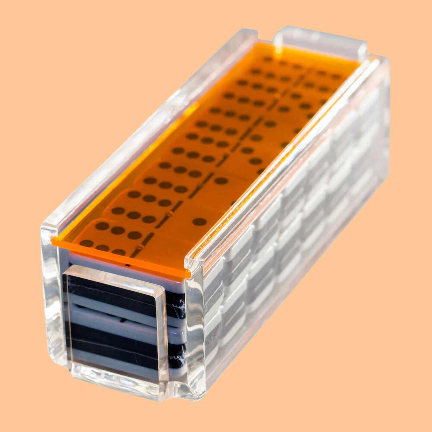 "El Tigre" Domino Set -Neon Orange