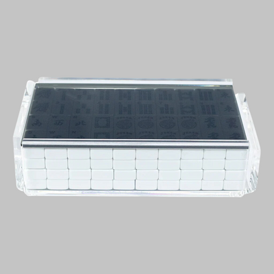 "El Mahjong" Luxe Mahjong Set with Racks - Smoke