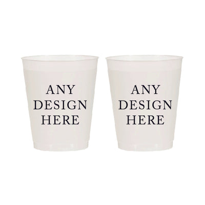 Custom 10oz Frosted Cups