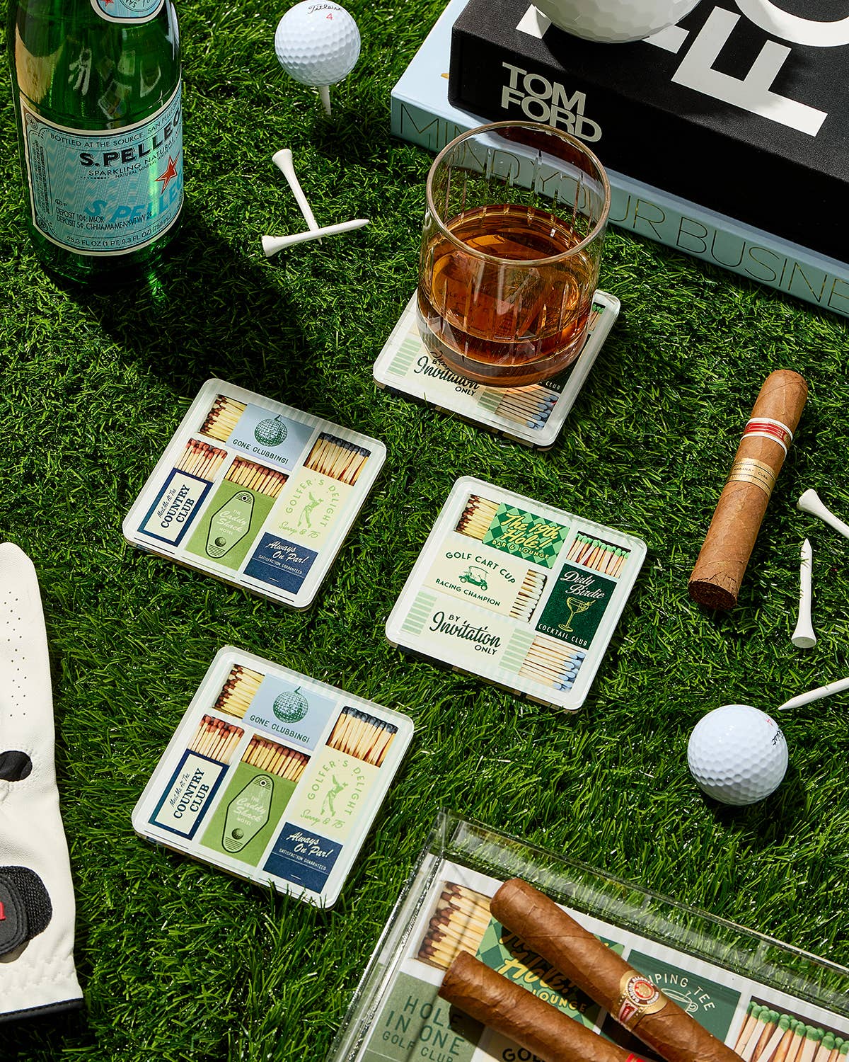 Golf Matchbook Coasters: Individual Coaster | Tart by Taylor