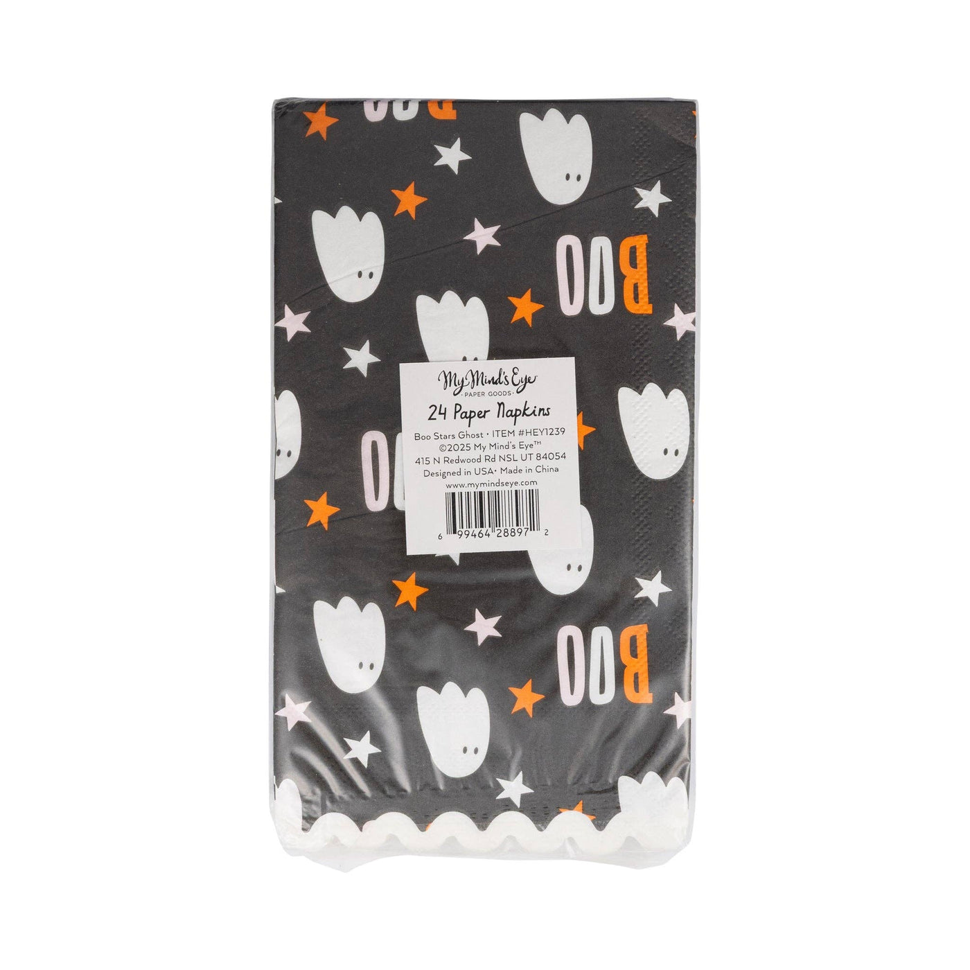 Halloween Boo Stars Ghost Dinner Napkin