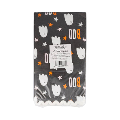 Halloween Boo Stars Ghost Dinner Napkin