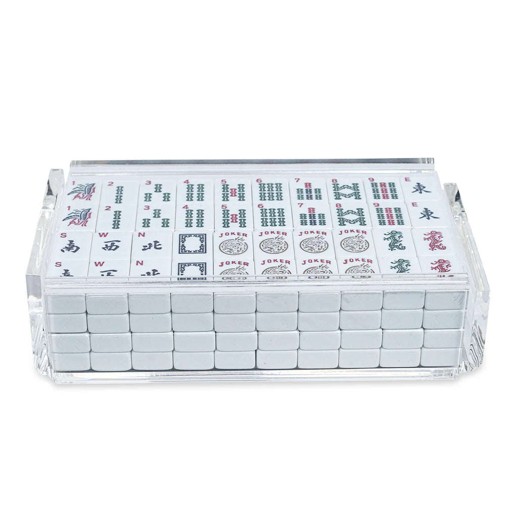 "El Mahjong" Luxe Mahjong Set with Racks - Smoke