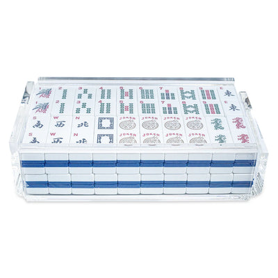 "El Mahjong" Luxe Mahjong Set with Racks - Smoke