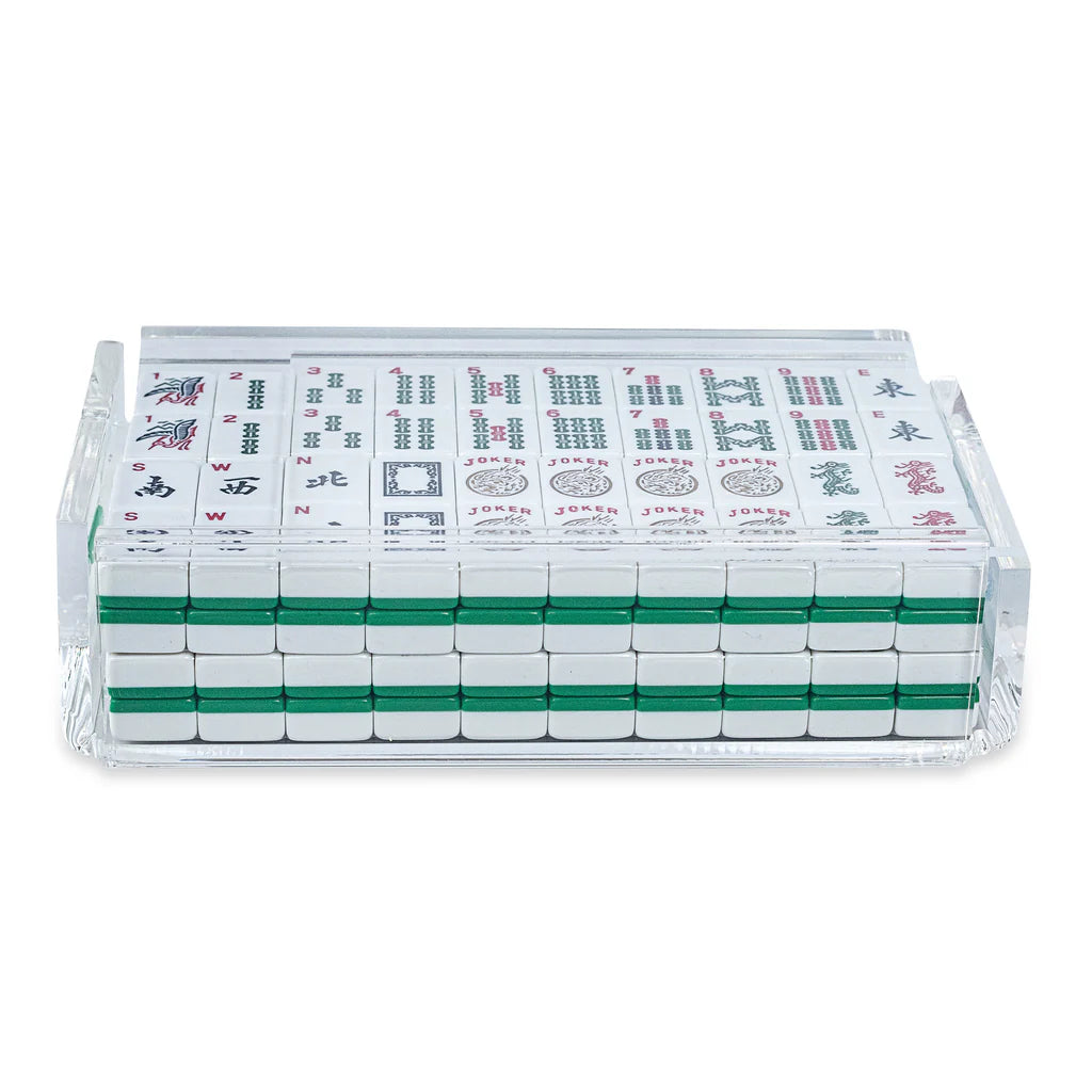 "El Mahjong" Luxe Mahjong Set with Racks - Smoke