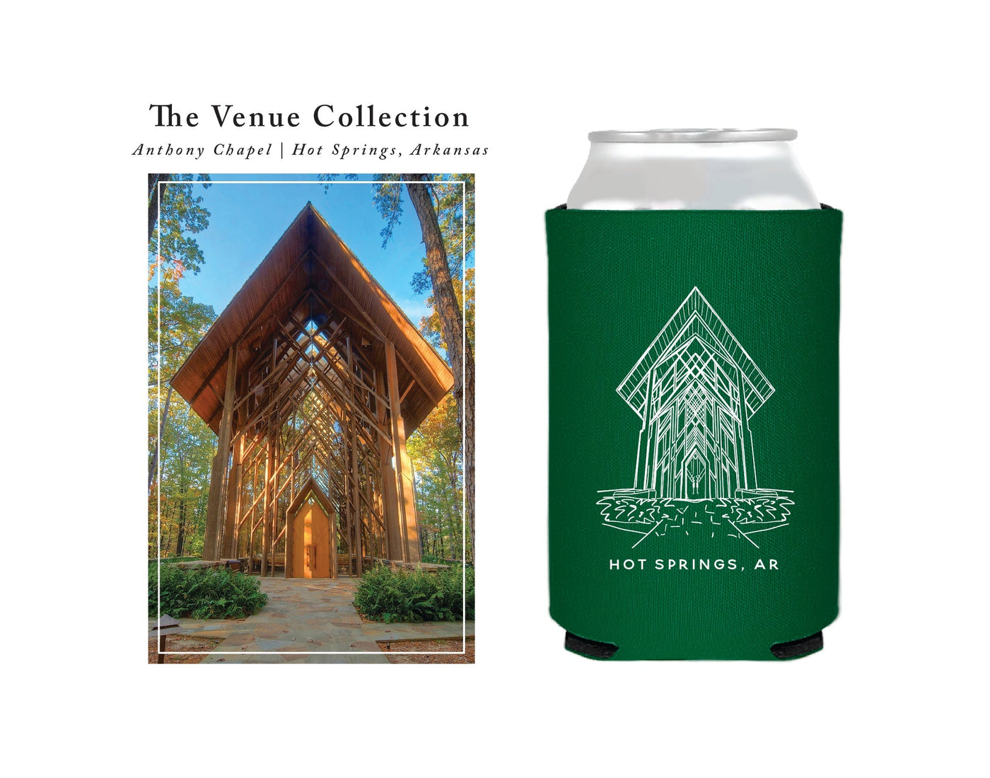 "The Venue Collection" | Anthony Chapel Can Coolers