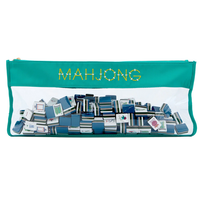 Aqua Bamboo Bag - Oh My Mahjong