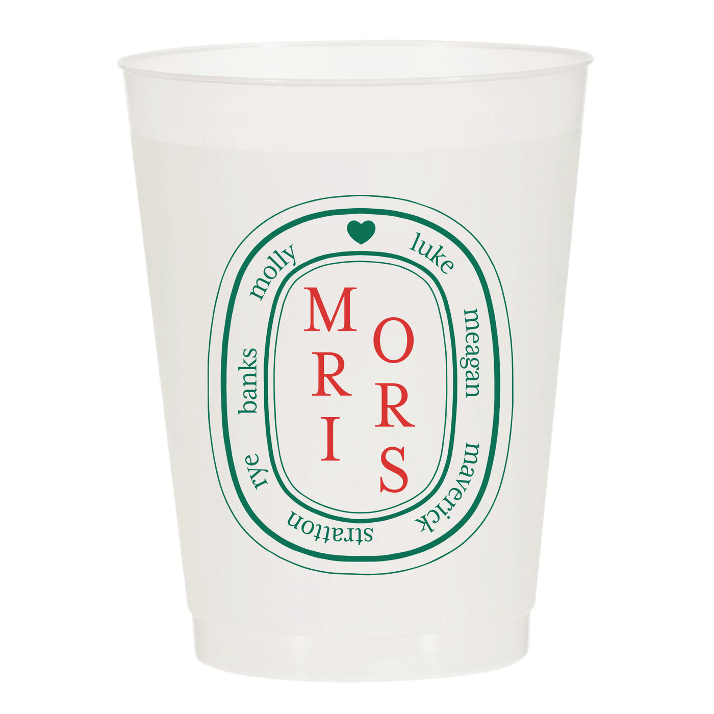 At Home Collection | Custom Christmas Frosted Cups