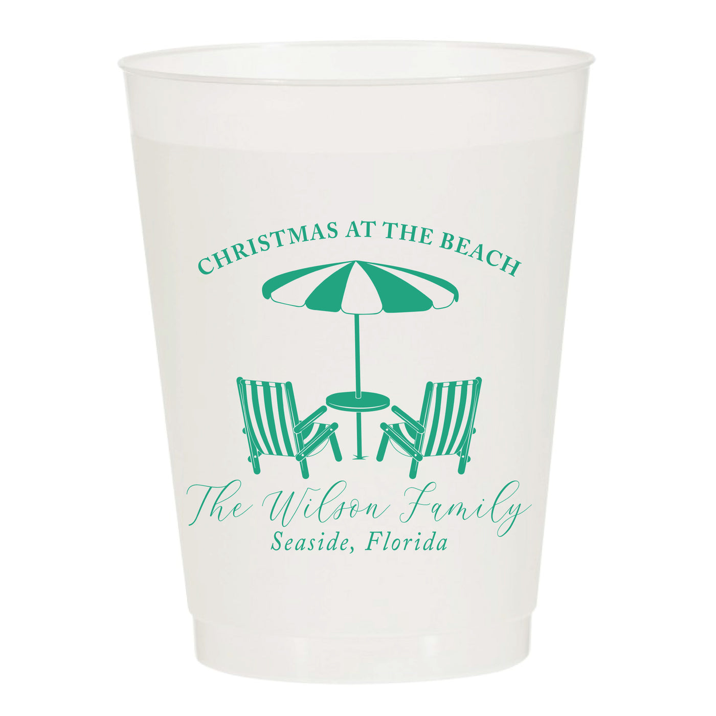 At Home Collection | Custom Christmas Frosted Cups