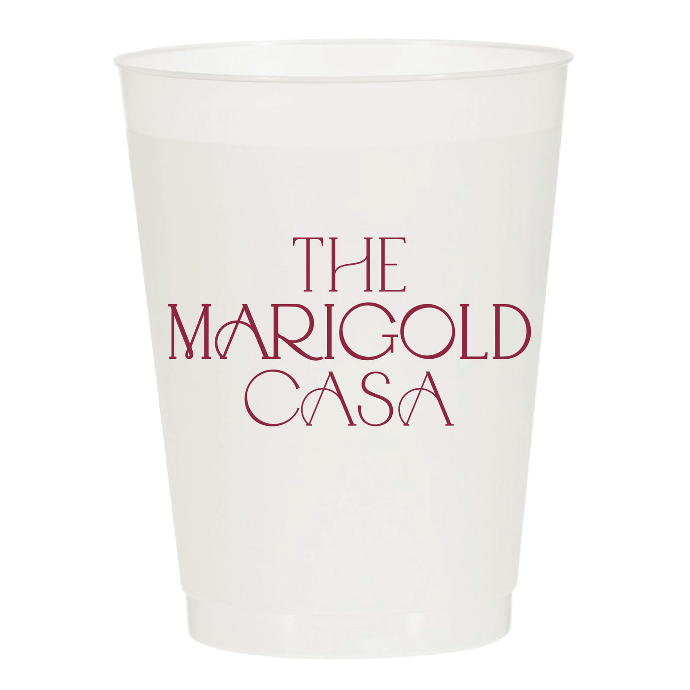 At Home Collection | Custom Christmas Frosted Cups