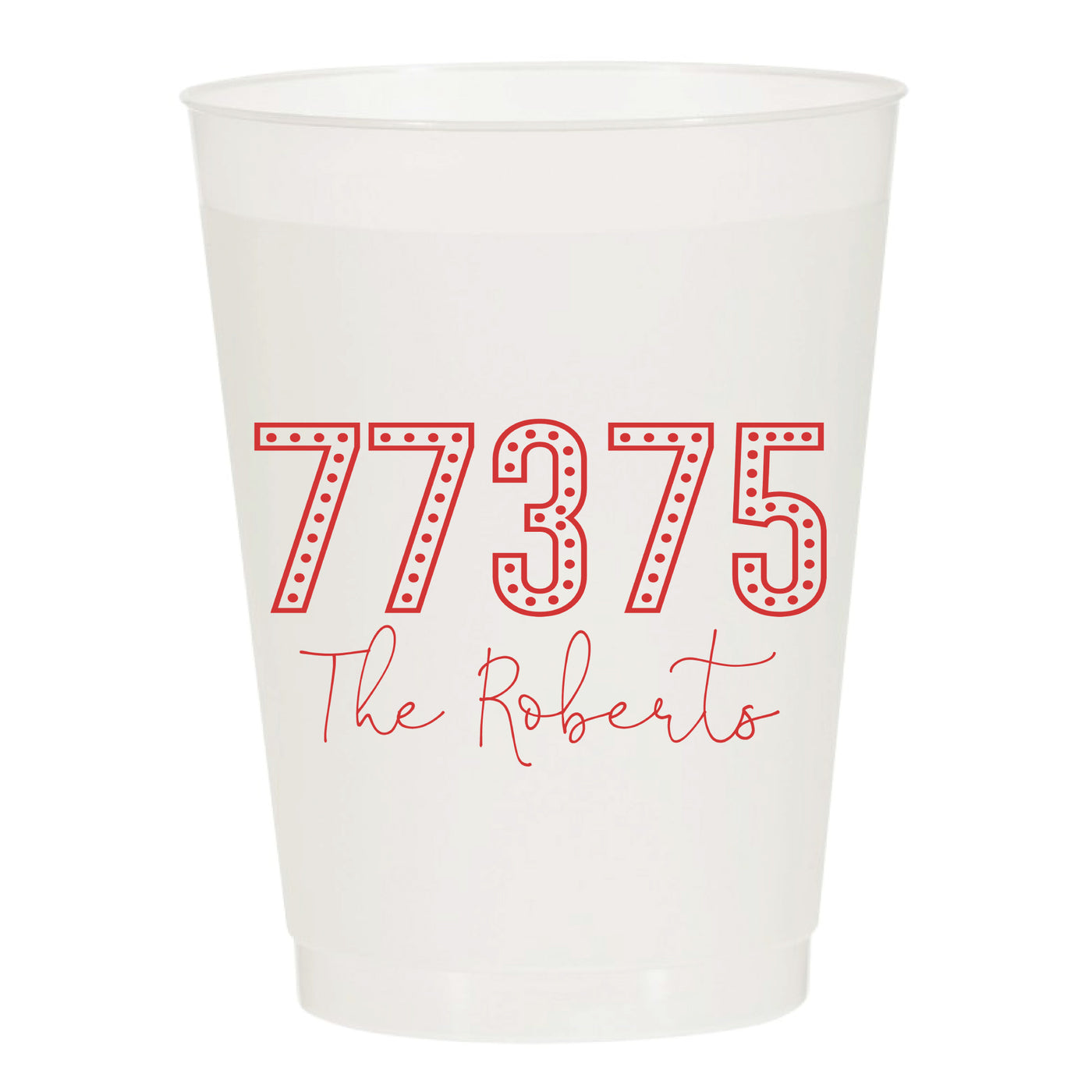 At Home Collection | Custom Christmas Frosted Cups