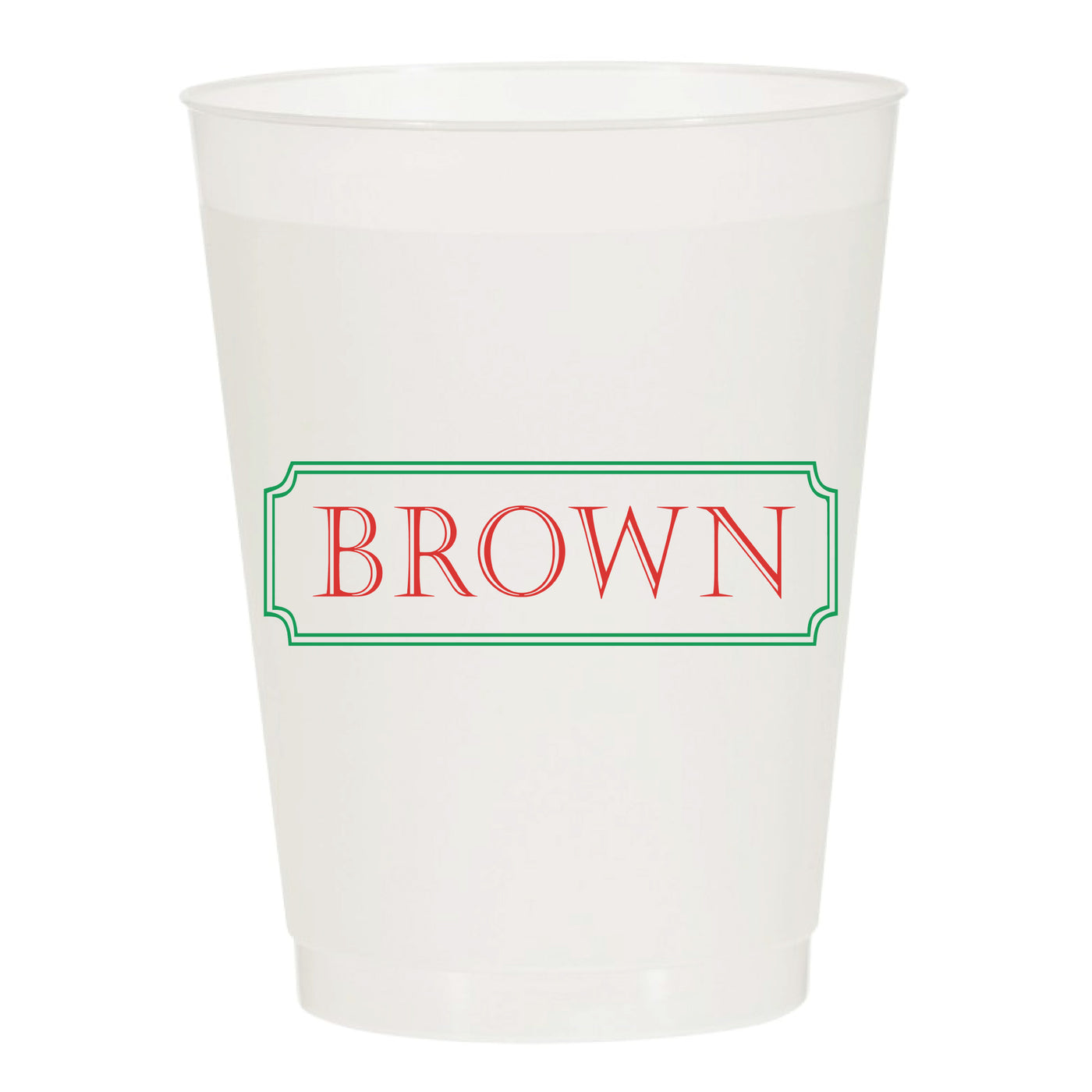 At Home Collection | Custom Christmas Frosted Cups