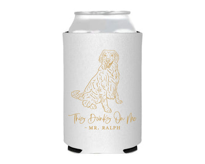 At Home Collection | Custom At Home Pet Drawing Can Coolers, #2