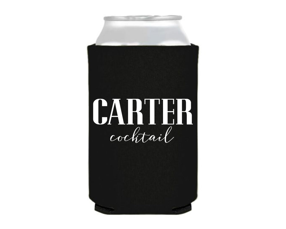 At Home Collection | Custom Last Name Cocktail Can Coolers, #15