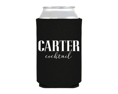 At Home Collection | Custom Last Name Cocktail Can Coolers, #15