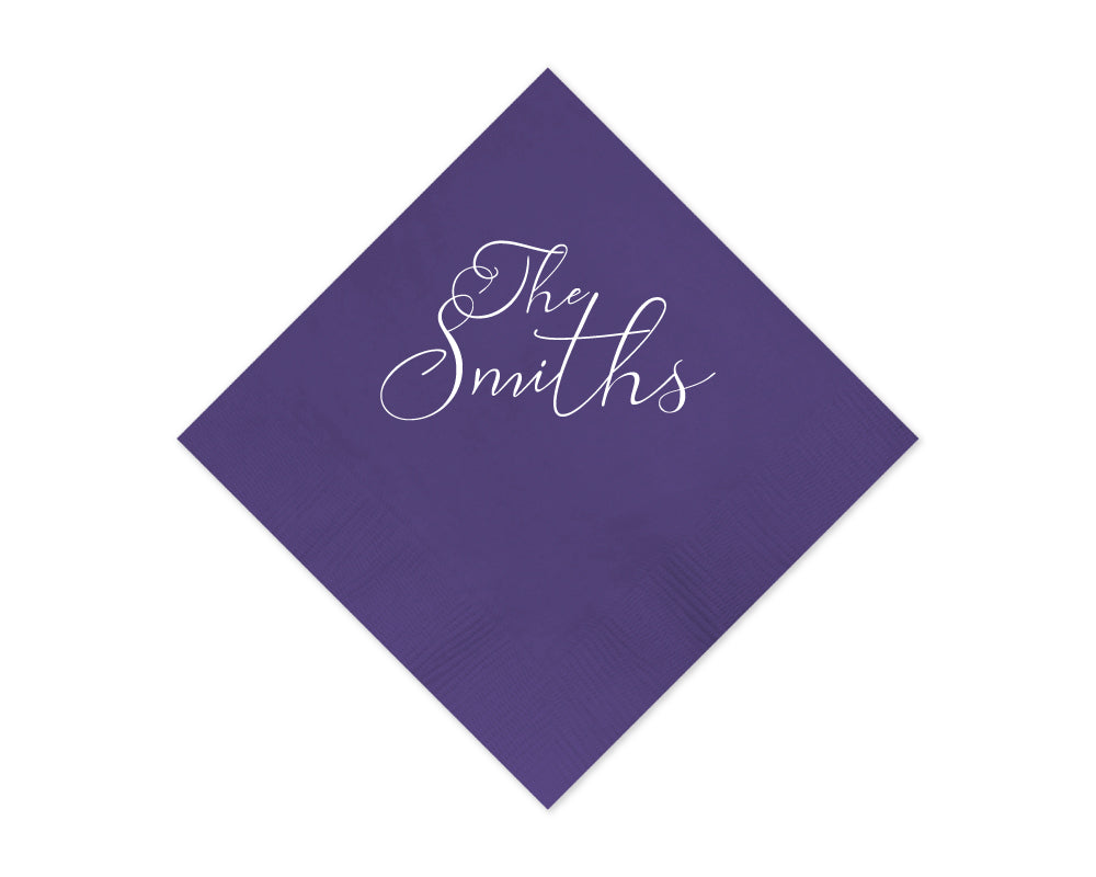 At Home Collection | Custom Last Name Napkins, #11