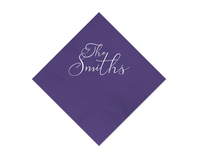 At Home Collection | Custom Last Name Napkins, #11