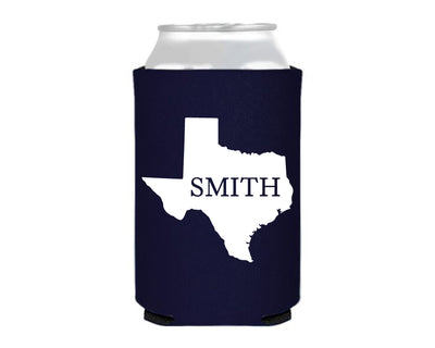 At Home Collection | Custom Last Name State Can Coolers, #24